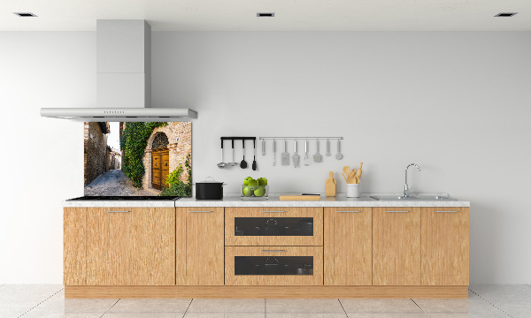 Glasrückwand für die küche Eine charmante Straße