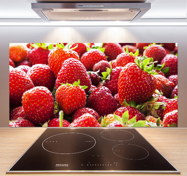Küchen wandpaneel Erdbeeren