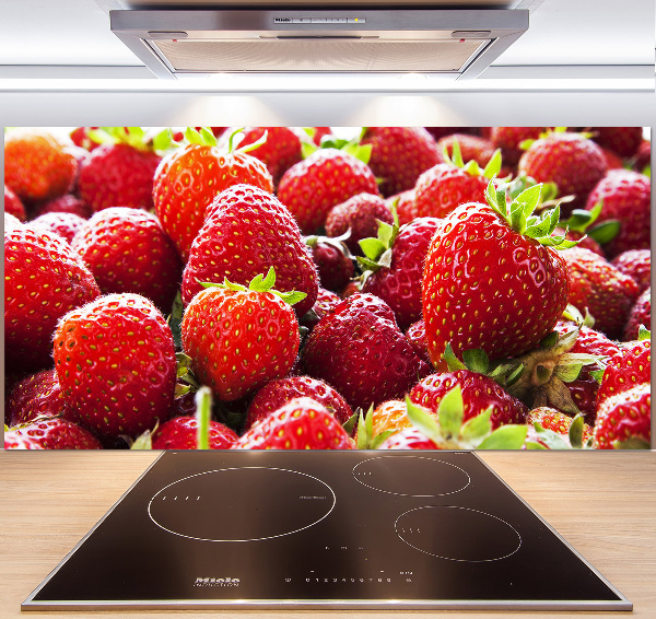 Küchen wandpaneel Erdbeeren