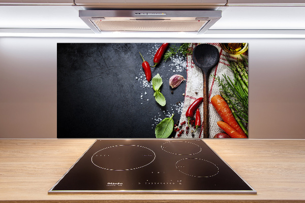 Glasrückwand für die küche Zutaten