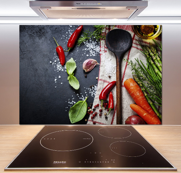 Glasrückwand für die küche Zutaten