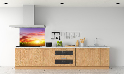 Glasrückwand für die küche Sonnenuntergang