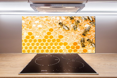 Glasrückwand für die küche Arbeitsbienen
