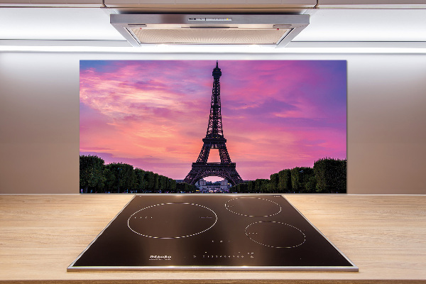 Glasrückwand für die küche Eiffelturm Paris