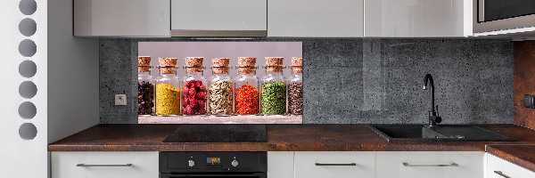 Platte für Küchenrückwand Bunte Gewürze