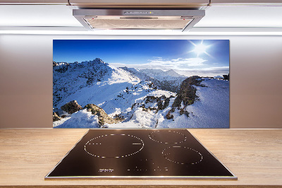 Glasrückwand für die küche Tatra-Gipfel