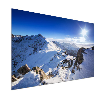 Glasrückwand für die küche Tatra-Gipfel