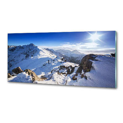 Glasrückwand für die küche Tatra-Gipfel