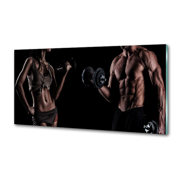 Küchen wandpaneel Muskelaufbau