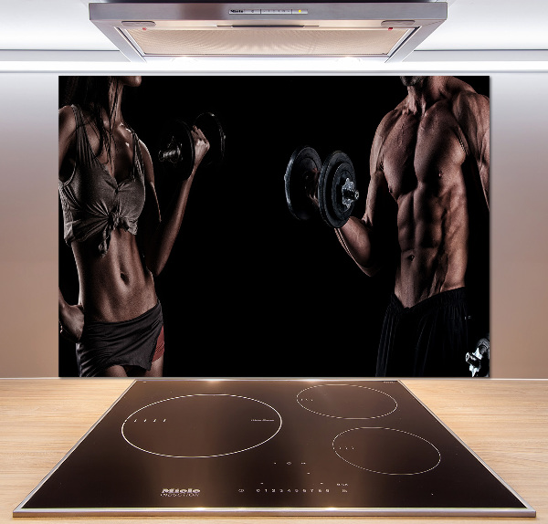 Küchen wandpaneel Muskelaufbau