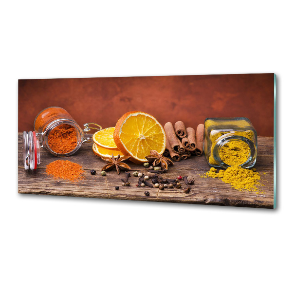 Küchen wandpaneel Gewürzmischung