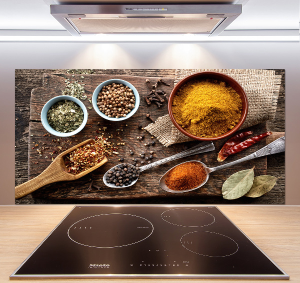 Platte für Küchenrückwand Gewürzmischung