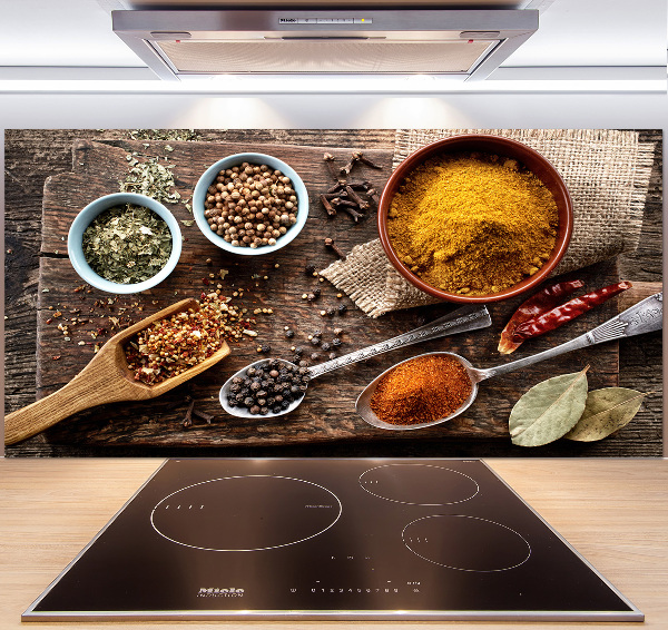 Platte für Küchenrückwand Gewürzmischung