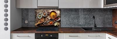 Platte für Küchenrückwand Gewürzmischung