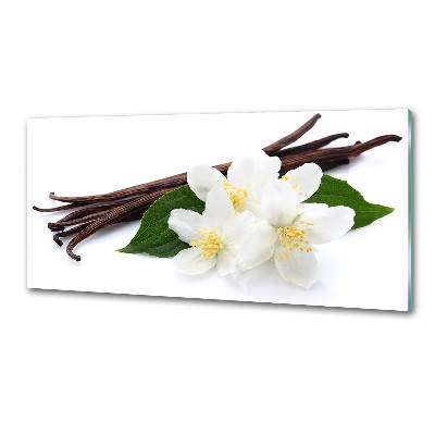 Glasrückwand für die küche Jasmin und Vanille