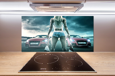 Küchen wandpaneel Der Start des Rennens