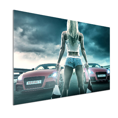 Küchen wandpaneel Der Start des Rennens