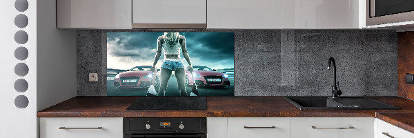 Küchen wandpaneel Der Start des Rennens