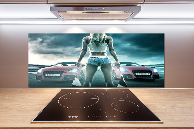 Küchen wandpaneel Der Start des Rennens