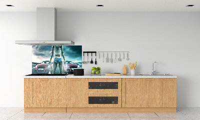 Küchen wandpaneel Der Start des Rennens