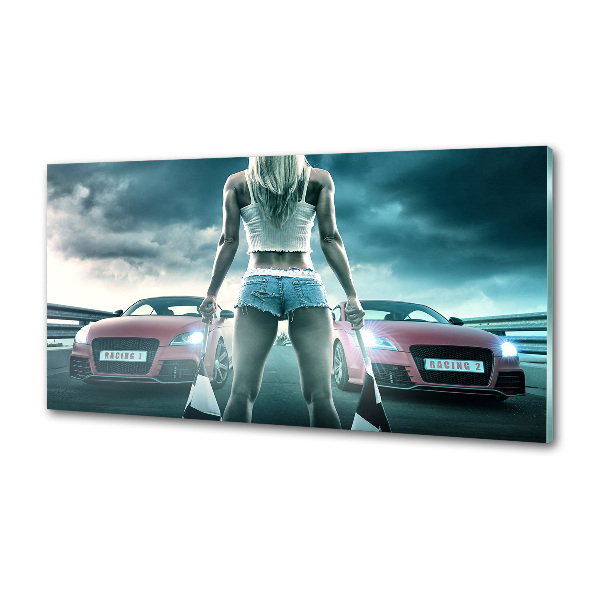 Küchen wandpaneel Der Start des Rennens