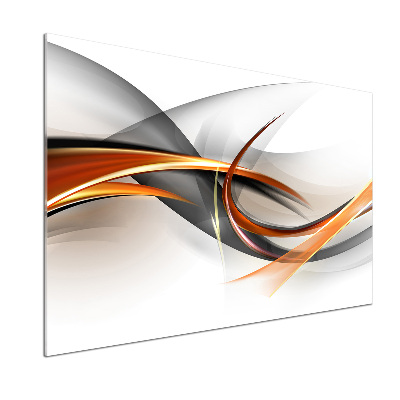 Glasrückwand für die küche Abstrakte Wellen