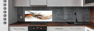 Glasrückwand für die küche Abstrakte Wellen