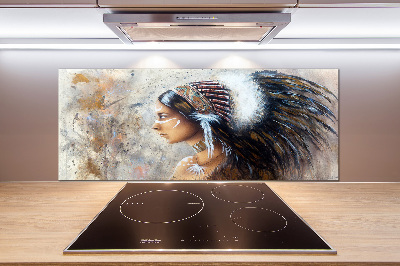 Platte für Küchenrückwand Indische Frau