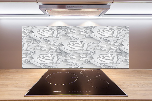 Platte für Küchenrückwand Rosenmuster