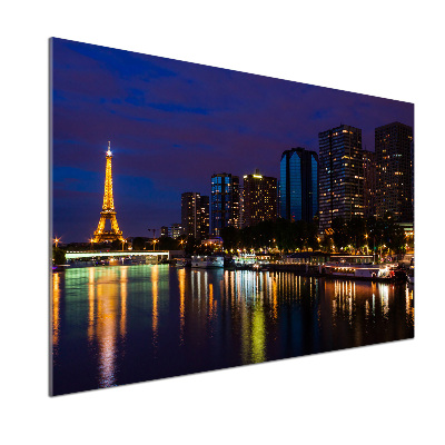 Küchen wandpaneel Paris bei Nacht