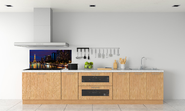 Küchen wandpaneel Paris bei Nacht