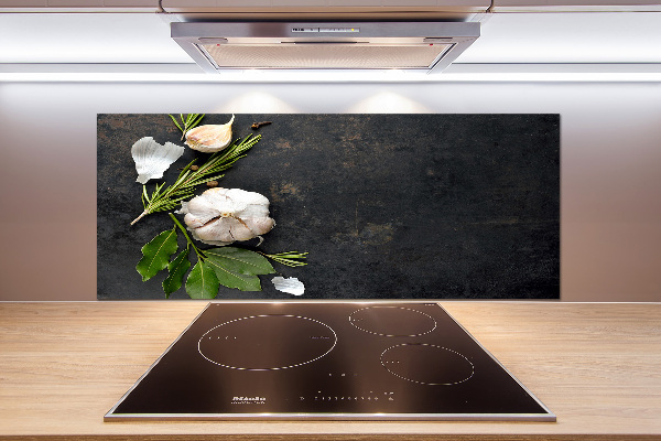 Platte für Küchenrückwand Knoblauch