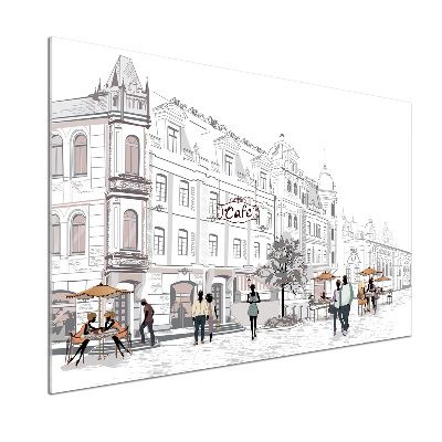 Platte für Küchenrückwand Altstadt