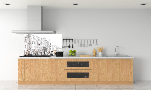 Platte für Küchenrückwand Altstadt