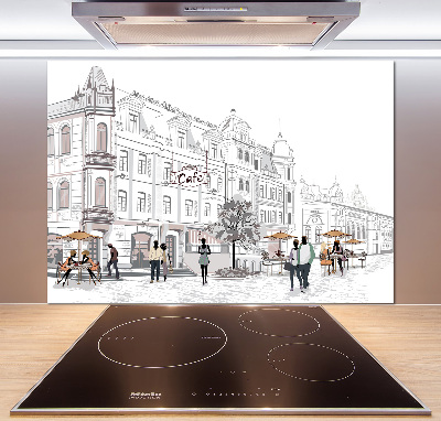 Platte für Küchenrückwand Altstadt