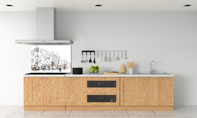 Platte für Küchenrückwand Altstadt