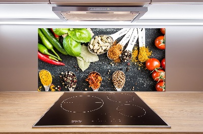 Platte für Küchenrückwand Gewürzmischung