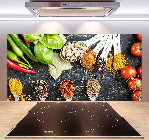 Platte für Küchenrückwand Gewürzmischung