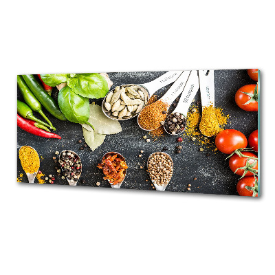 Platte für Küchenrückwand Gewürzmischung