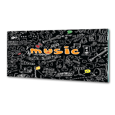 Küchen wandpaneel Musikalische Symbole