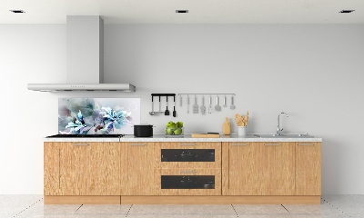 Platte für Küchenrückwand Abstrakte Blumen