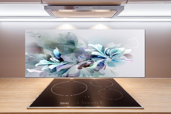 Platte für Küchenrückwand Abstrakte Blumen