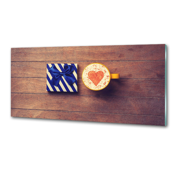 Platte für Küchenrückwand Kaffee und ein Geschenk