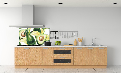Glasrückwand für die küche Avocado