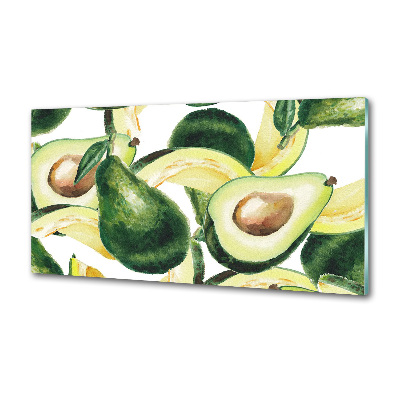 Glasrückwand für die küche Avocado