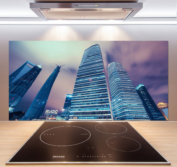 Küchen wandpaneel Wolkenkratzer