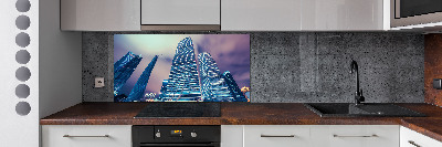 Küchen wandpaneel Wolkenkratzer