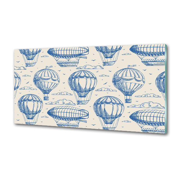 Platte für Küchenrückwand Ballons und Luftschiffe