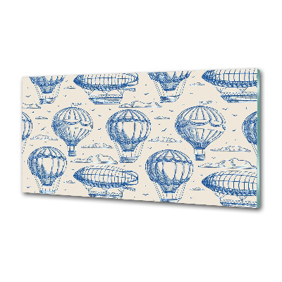Platte für Küchenrückwand Ballons und Luftschiffe