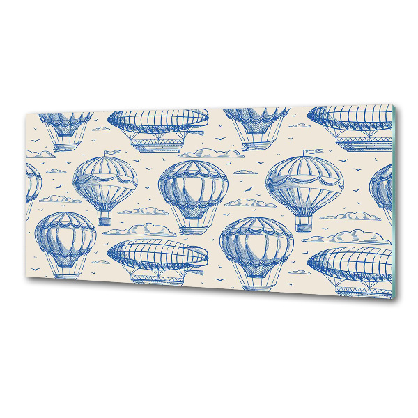 Platte für Küchenrückwand Ballons und Luftschiffe